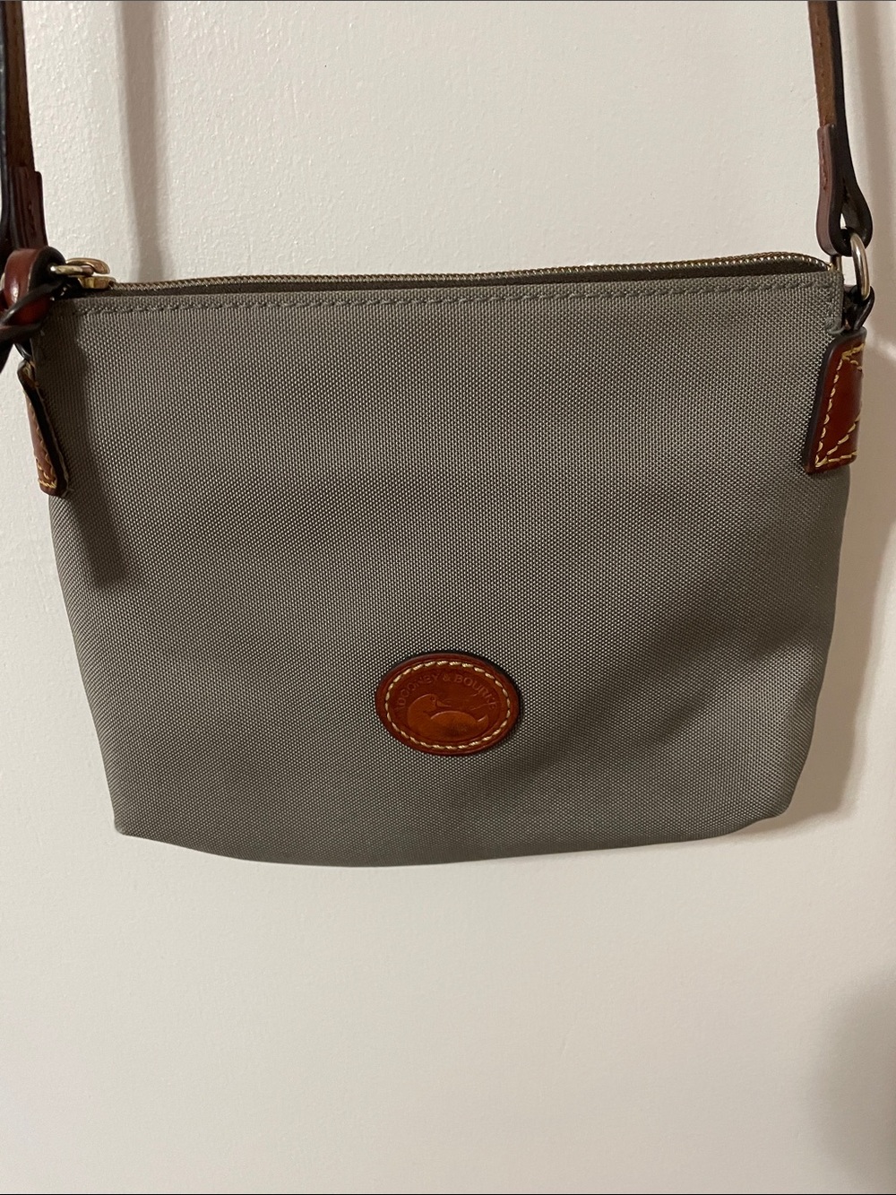 Dooney & Bourke Grey Nylon Crossbody Bag